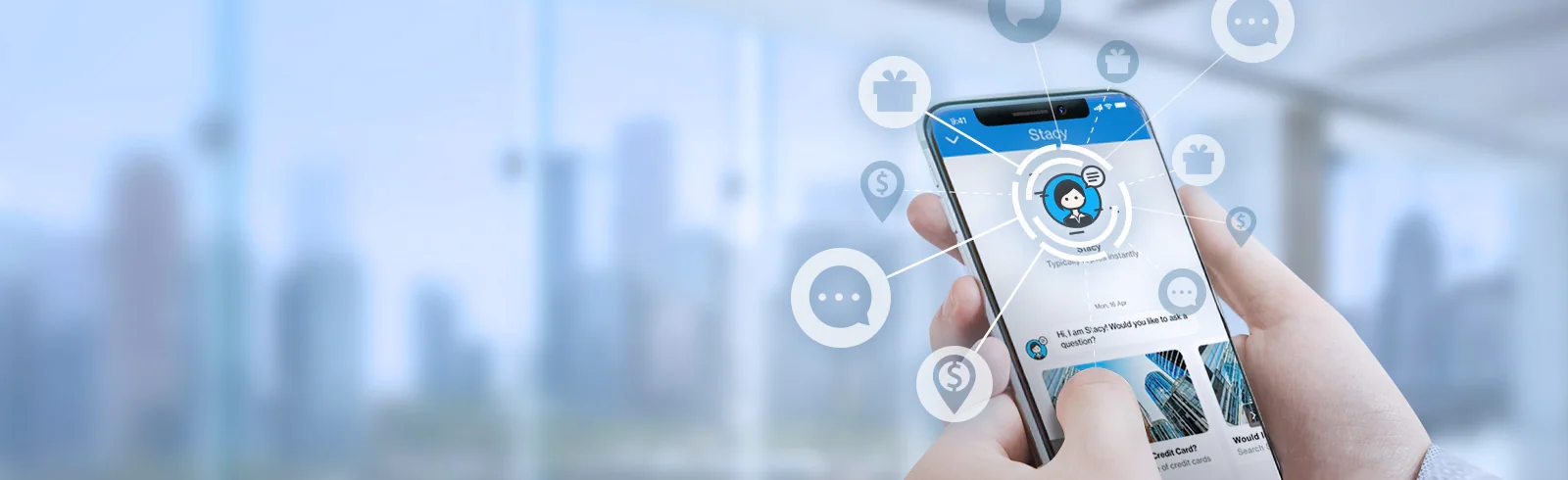 DIsplay Standard Chartered Stacy system on mobile device