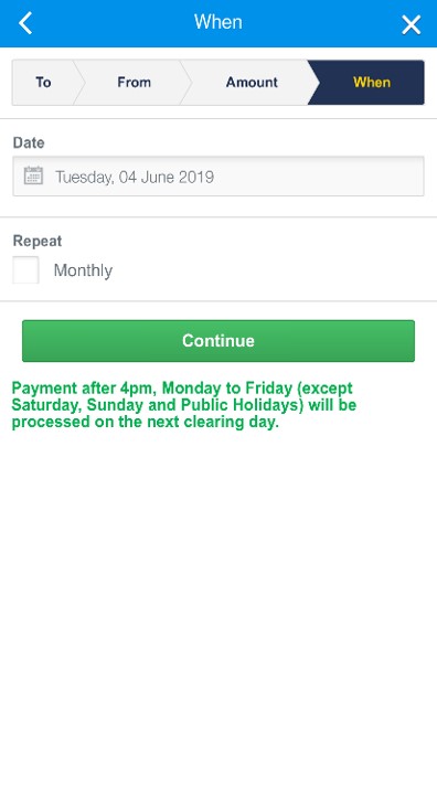 How to pay the bill via SC Mobile Step 6