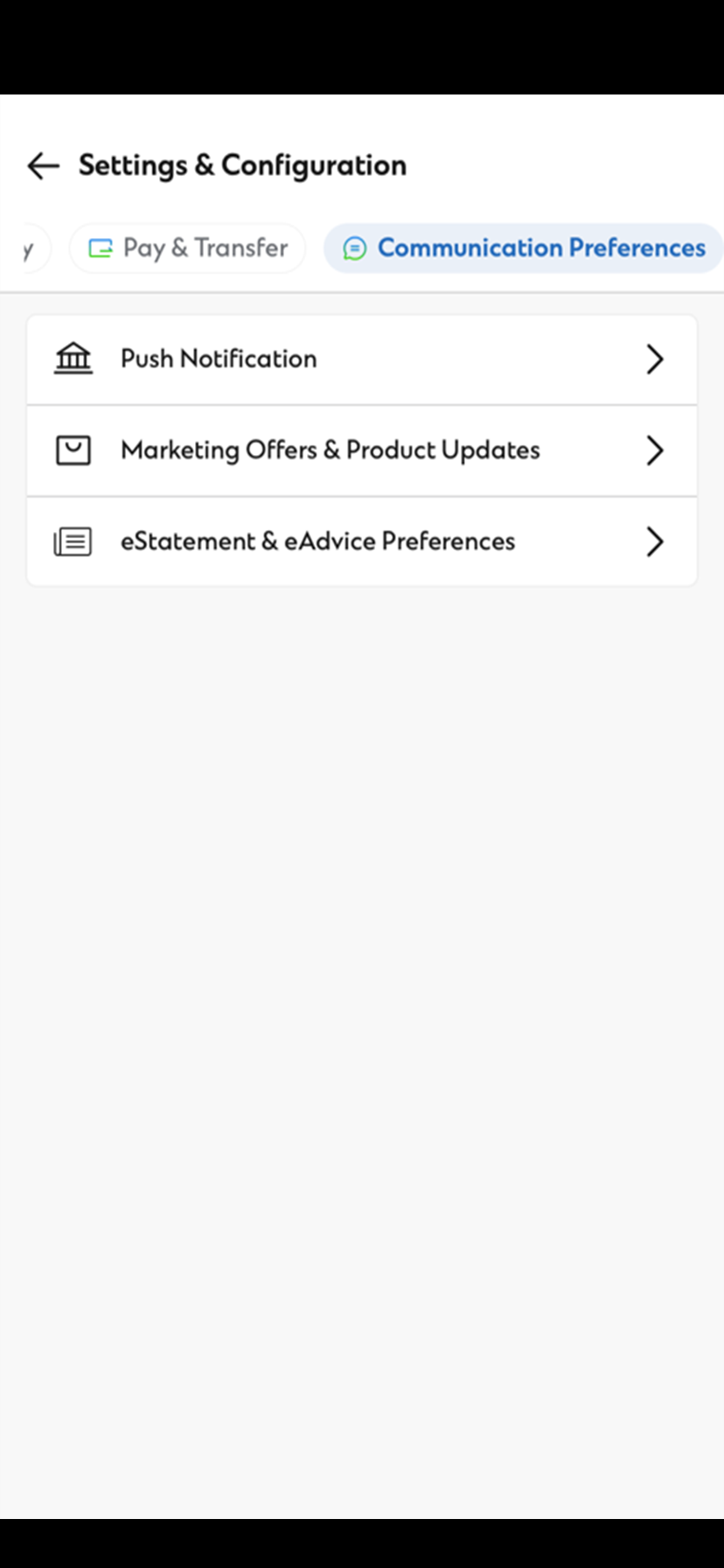 Subscribe and view eStatements on SC Mobile Step 2