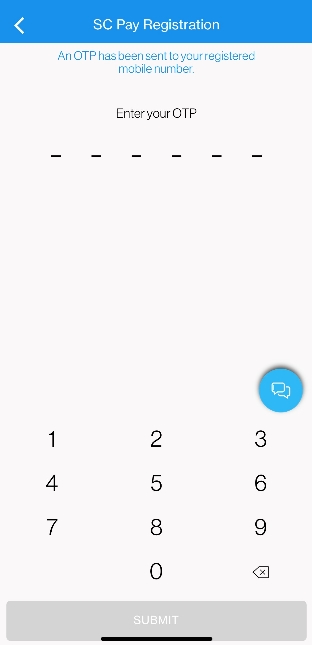 Receive funds with SC Pay Step 3