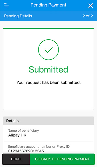 Your eDDA with merchant is approved.