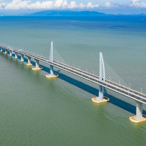 Outdoors, Bridge, Aerial View