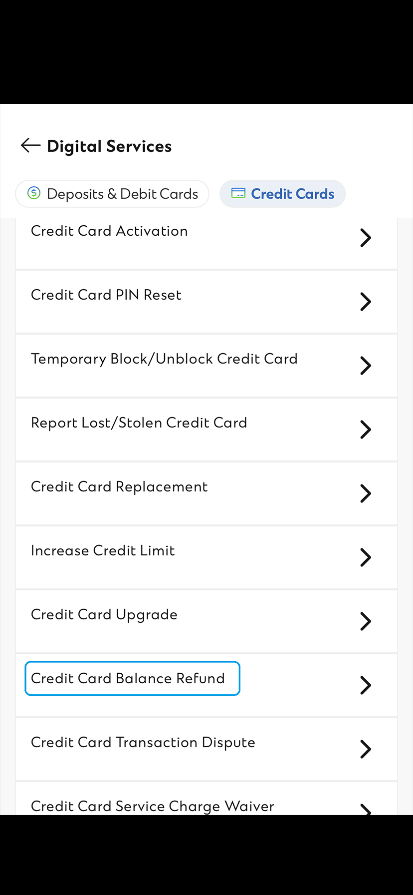 SC Mobile App Transfer Out Credit Balance Step 2