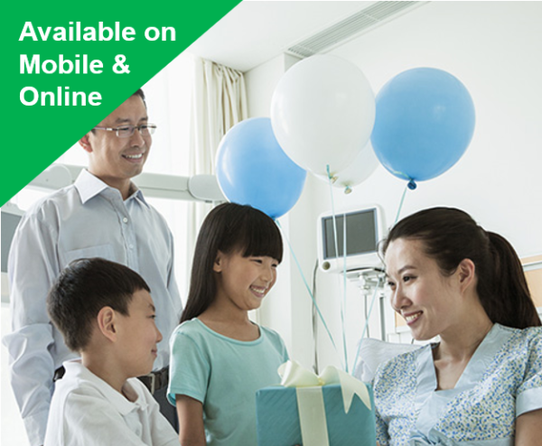 Family give gifts to mom in the ward