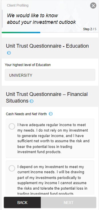 Step investment questionnaire eng