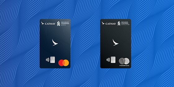 card face of Standard Chartered Cathay Mastercard