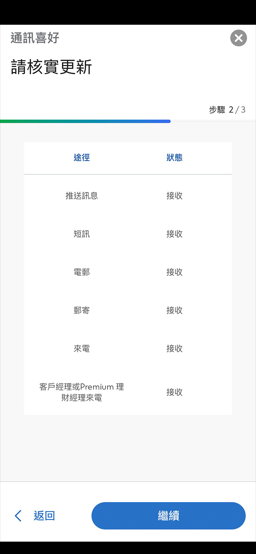 現有SC Mobile App用戶於設定頁面輕易管理優惠及產品資訊步驟4
